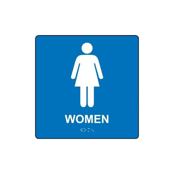 Accuform Women, Acrylic, 8 in x 8 in PAD923BK - main